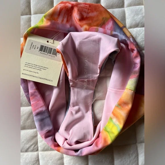 NWT Mara Hoffman Abigail Bikini Top & Lydia Bottom Set in Multi Tie Dye M - Picture 5 of 5